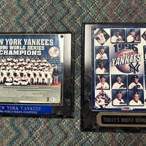 New York Yankees 1996 World Series Champions Plaque 13x10 2 pack